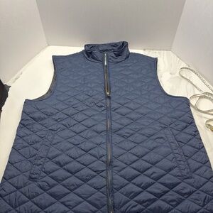 Weatherproof Men's Quilted Navy Sleeveless Vest